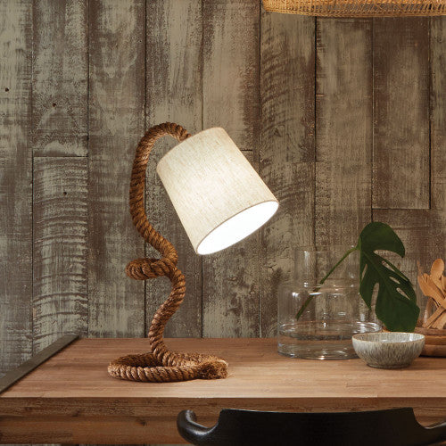 Martindale Rope and Jute Task Table Lamp - TheArtistsQuarter