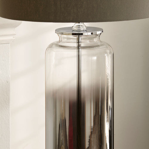 Vivienne Grey Ombre Glass Table Lamp *AWAITING STOCK* - TheArtistsQuarter