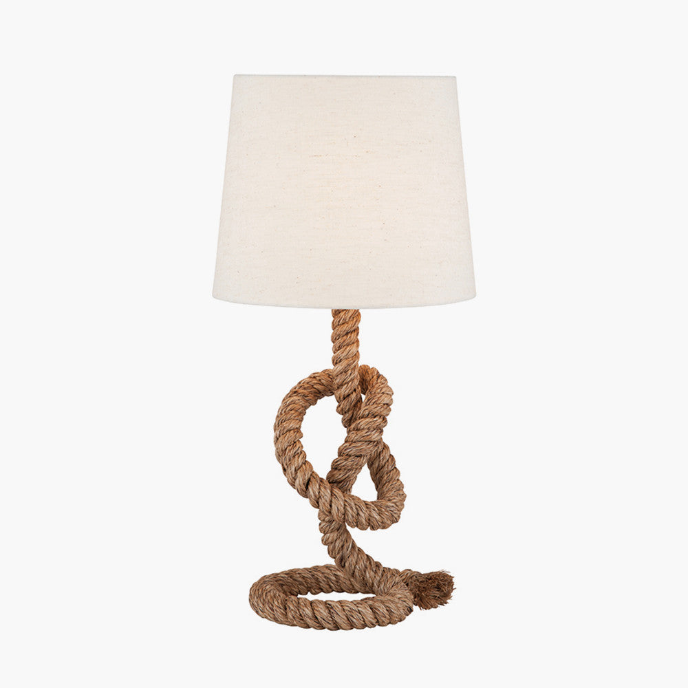 Martindale Rope Knot and Jute Table Lamp - TheArtistsQuarter