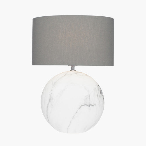 Crestola Marble Effect Ceramic Table Lamp - TheArtistsQuarter