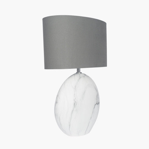 Crestola Marble Effect Ceramic Table Lamp - TheArtistsQuarter