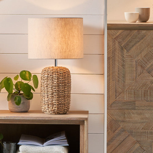 Acer Natural Woven Tall Table Lamp - TheArtistsQuarter