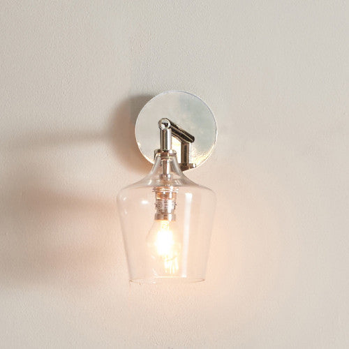 Anise Silver Metal and Glass Wall Light *STOCK TBA* - TheArtistsQuarter