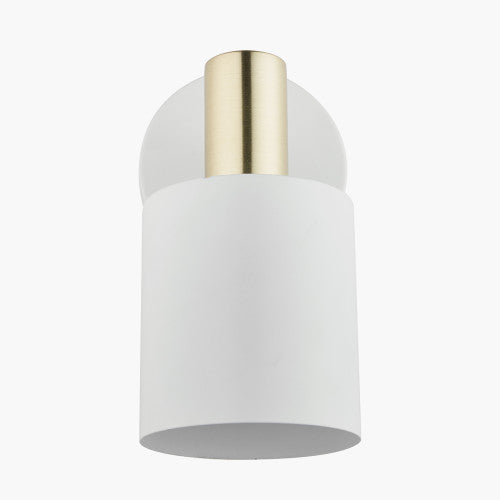 Biba White and Gold Retro Wall Light - TheArtistsQuarter