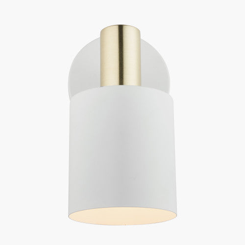 Biba White and Gold Retro Wall Light - TheArtistsQuarter