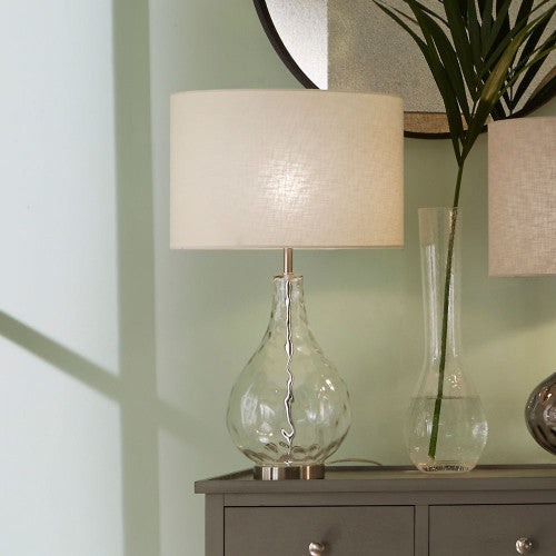 Charlotte Clear Glass Table Lamp - TheArtistsQuarter