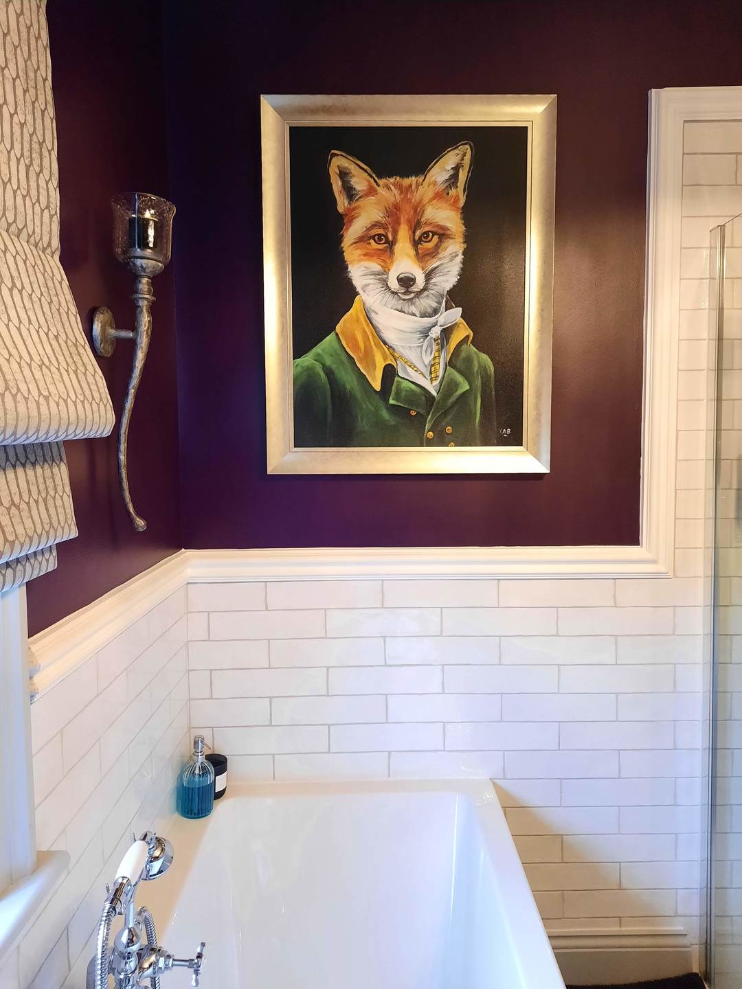 Dapper Fox (Large Gold Version) By Louise Brown - TheArtistsQuarter