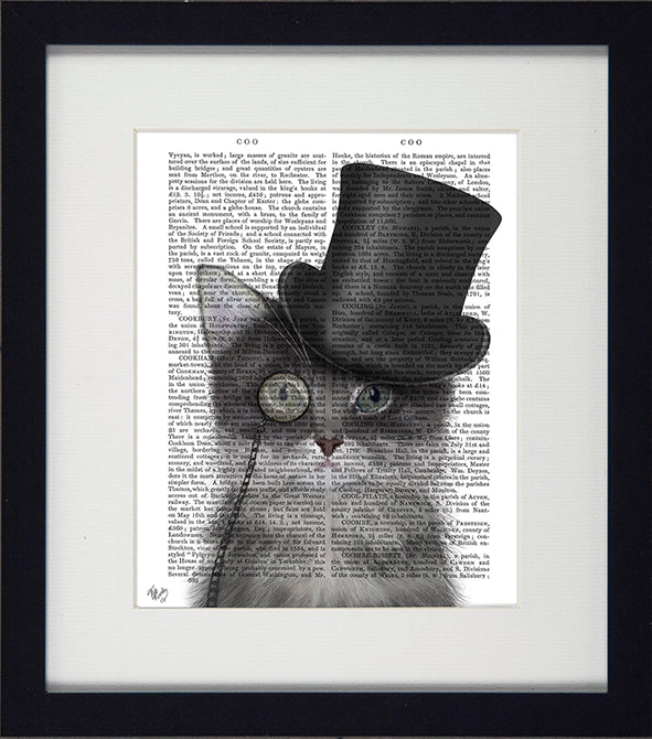 Funky Cats 5 (top hat) Picture - TheArtistsQuarter