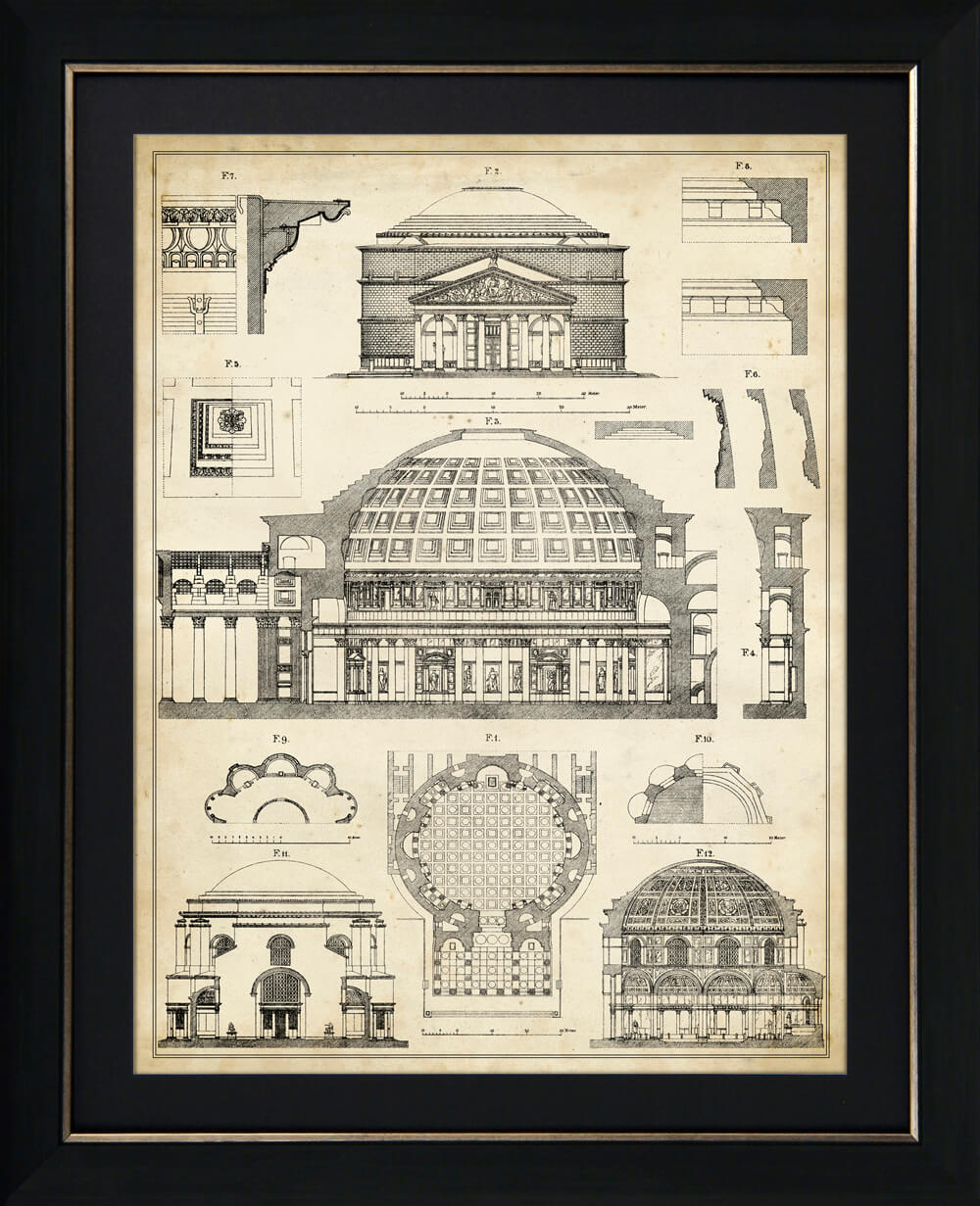 Vintage Architect Plans III - TheArtistsQuarter