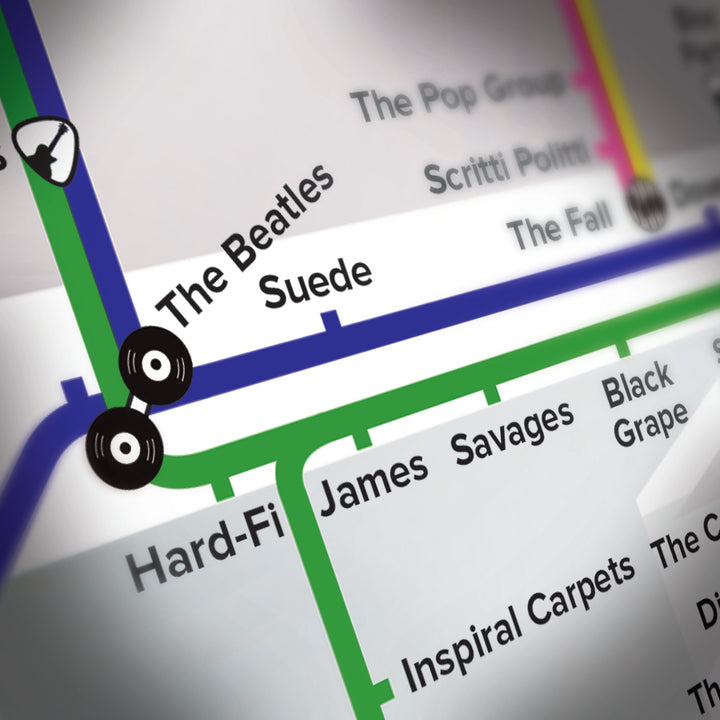 Going Underground - A Music Map of Great British Bands - TheArtistsQuarter