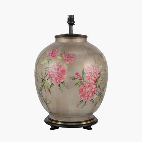 Jenny Worrall 42cm Rhododendron Large Glass Table Lamp Base *STOCK DUE EARLY OCT* - TheArtistsQuarter