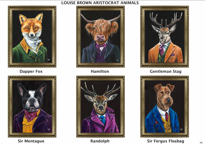 Sir Montague Barksalot (Large Version) By Louise Brown - TheArtistsQuarter