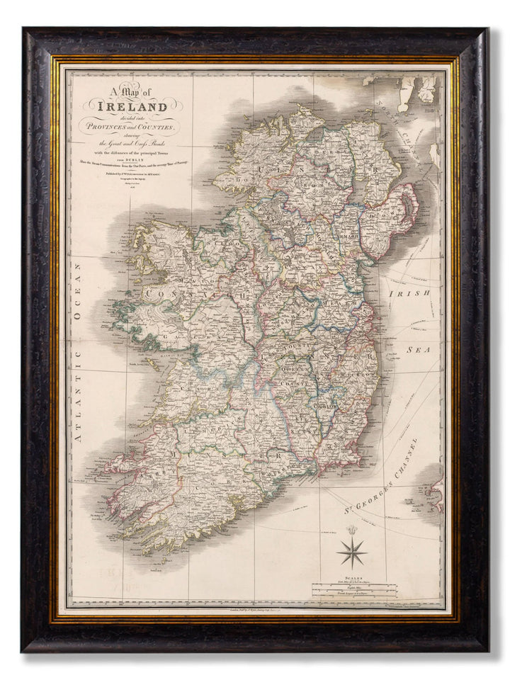 c.1838 Map of Ireland - TheArtistsQuarter