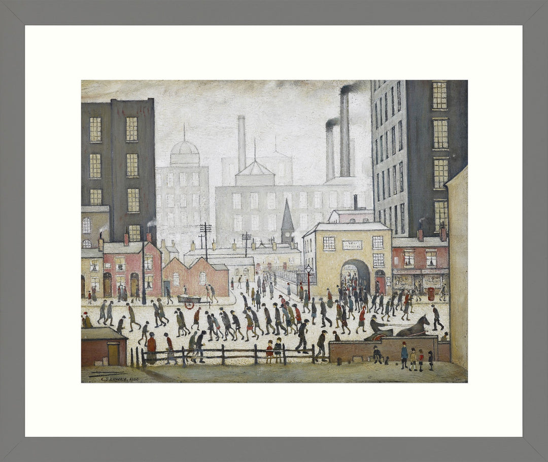 Coming From The Mill(1939) BY L S Lowry - TheArtistsQuarter