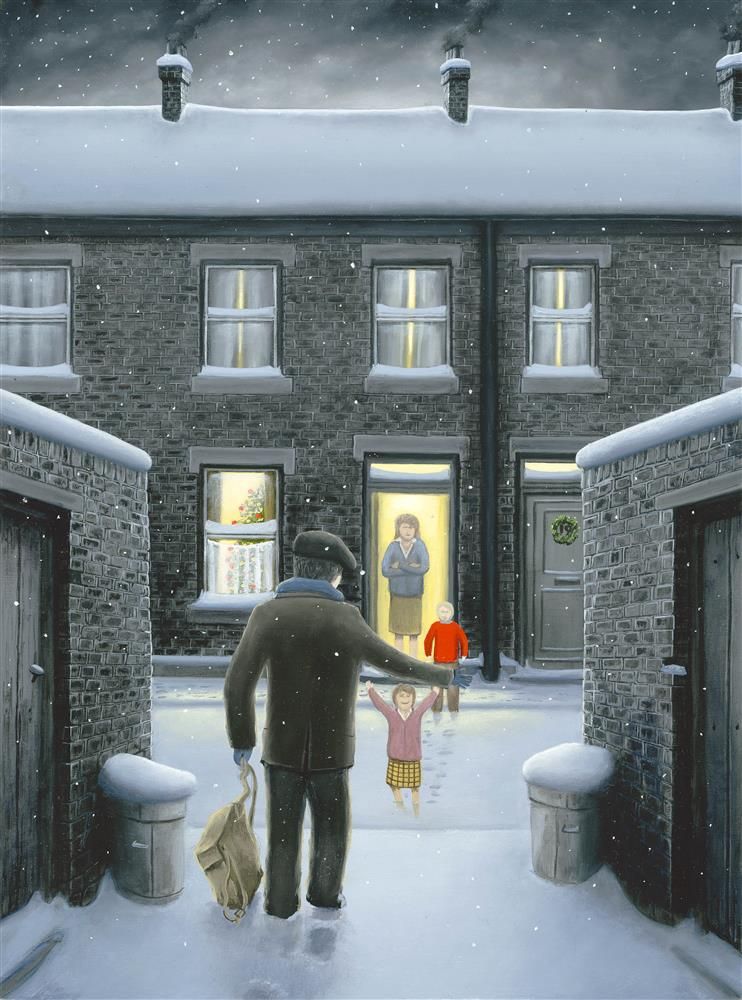 Home For Christmas Sketch By Leigh Lambert Limited Edition - TheArtistsQuarter