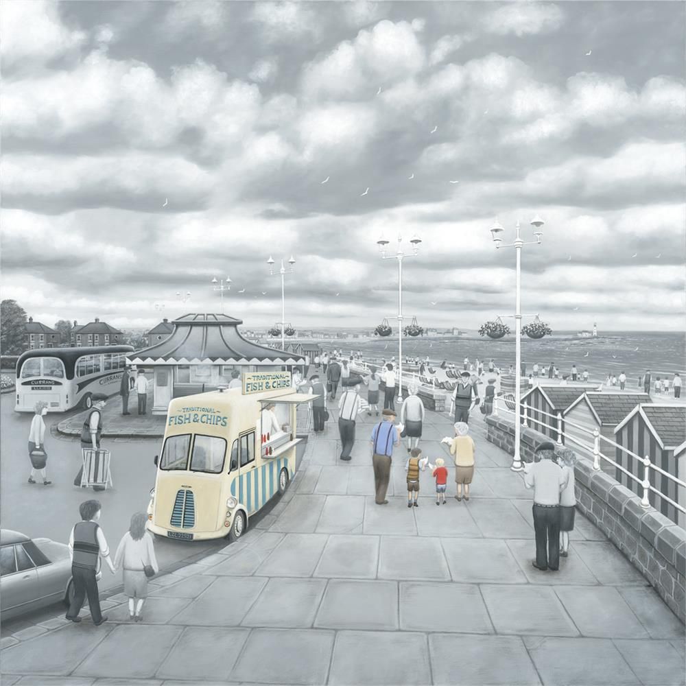 What Do You Like Best, Grandad Or Chips. Paper By Leigh Lambert Limited Edition - TheArtistsQuarter