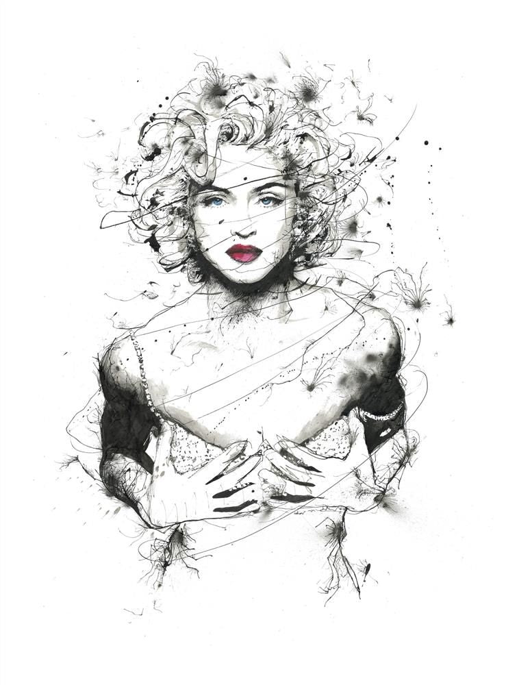 The Queen Of Pop Madonna Paper By Scott Tetlow Limited Edition - TheArtistsQuarter