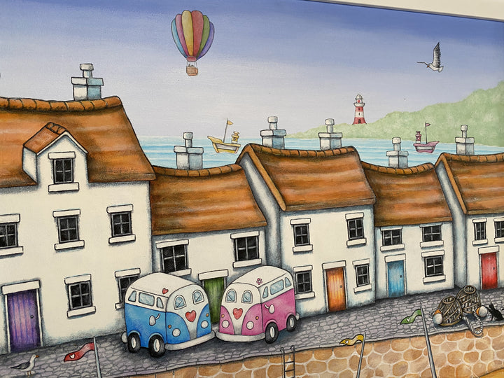 Seaside Rendezvous By George Gale Original Painting - TheArtistsQuarter